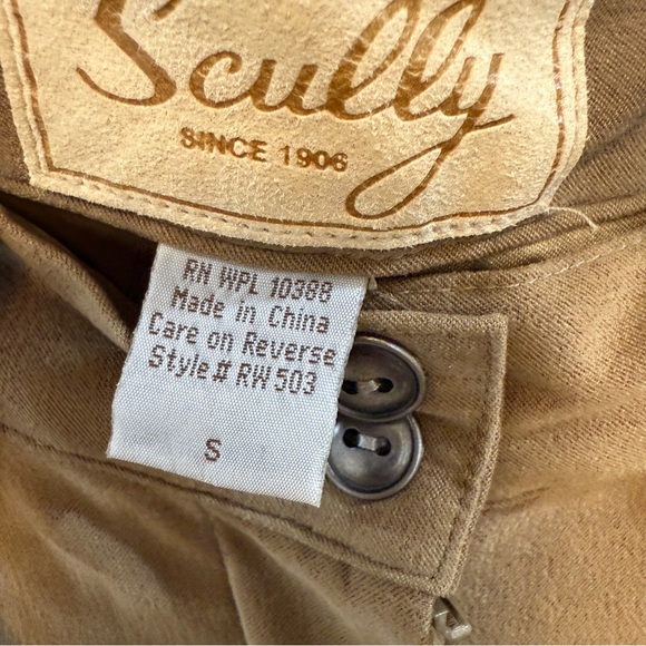 SCULLY | vintage brown faux suede palazzo pant - Picture 4 of 7